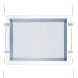 Marco cuadro iluminado por LED A2 670x495mm doble cara de metacrilato para cartel anuncio letrero
