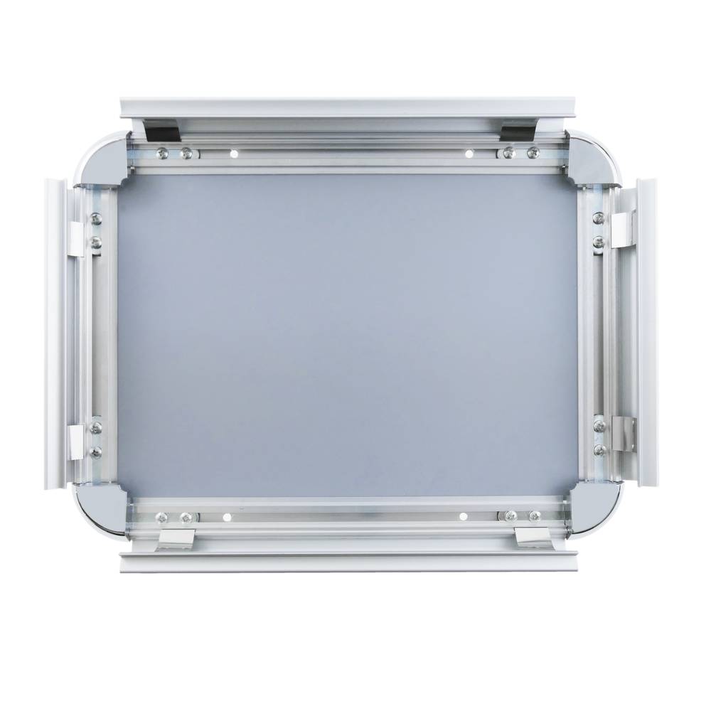 Marco de aluminio A4 255x340mm redondeado para cartel anuncio poster