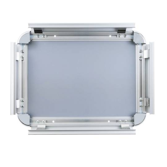 Marco de aluminio A4 255x340mm redondeado para cartel anuncio poster