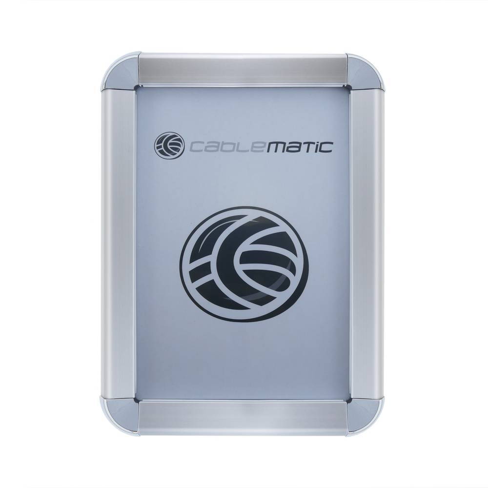 Marco de aluminio A4 255x340mm redondeado para cartel anuncio poster