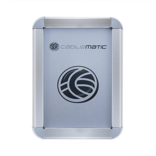 Marco de aluminio A4 255x340mm redondeado para cartel anuncio poster