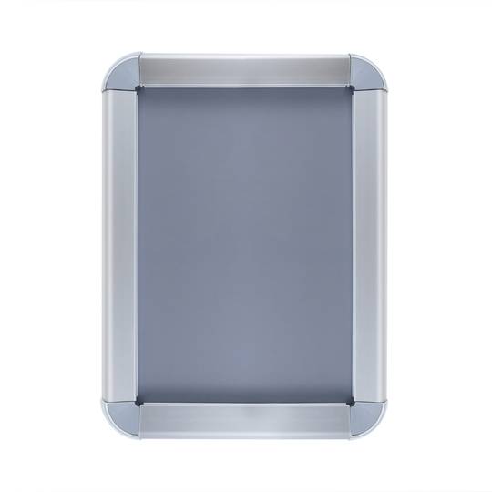 Cornice per poster con chiusura a scatto in alluminio anodizzato formato arrotondati A3 340x465mm