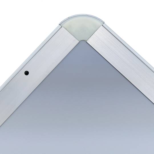 Cornice per poster con chiusura a scatto in alluminio anodizzato formato arrotondati A3 340x465mm