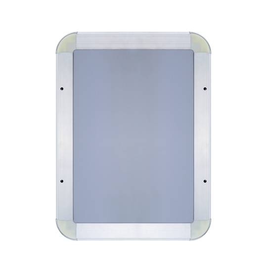 Cornice per poster con chiusura a scatto in alluminio anodizzato formato arrotondati A2 465x635mm