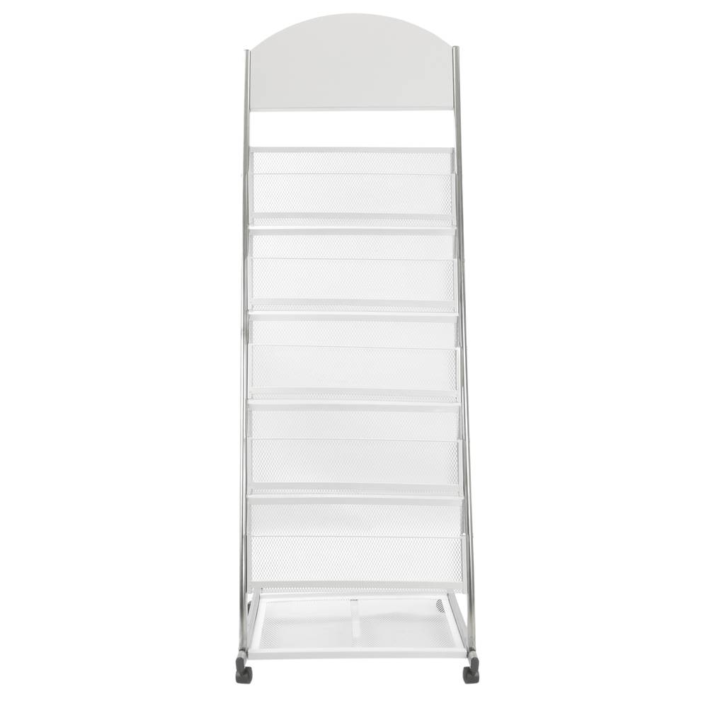 Prospektständer und Zeitschriftenständer mit Räder und 5 Halter