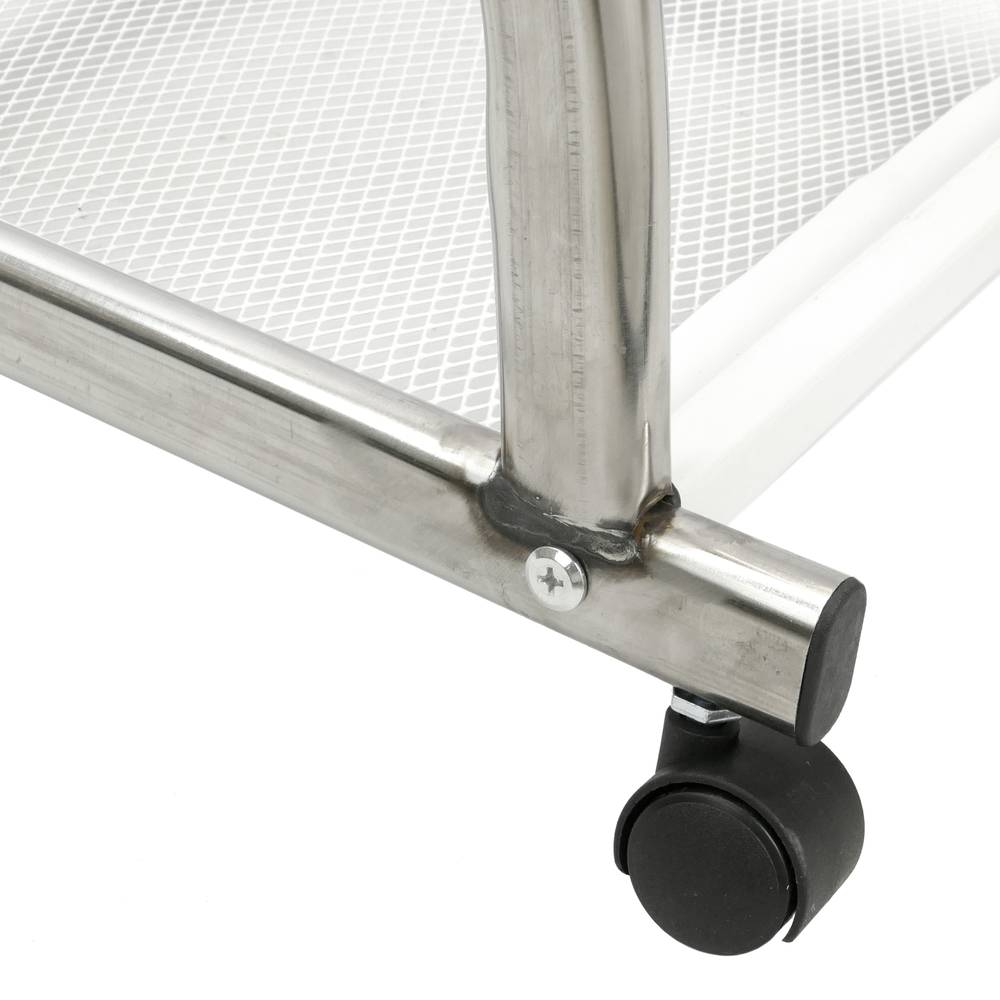 Présentoir brochures et revues avec roues et 4 étagères