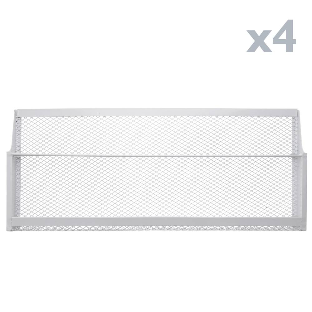 Présentoir brochures et revues avec roues et 4 étagères