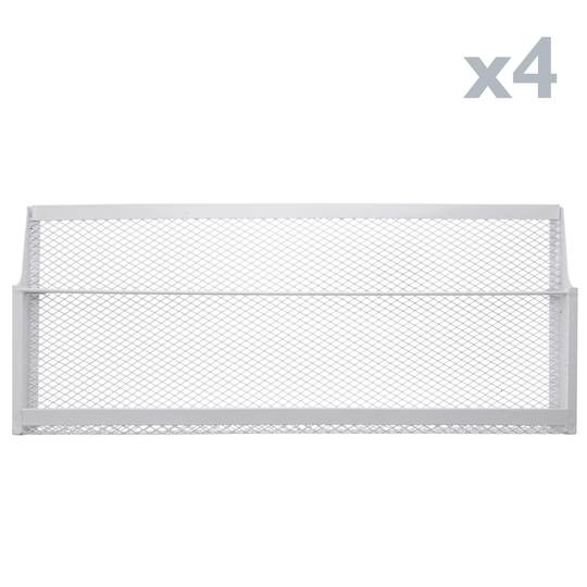 Présentoir brochures et revues avec roues et 4 étagères