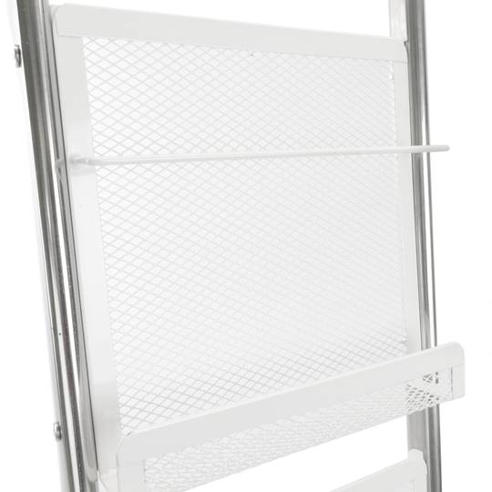 Magazines and brochures stand with 4 shelves