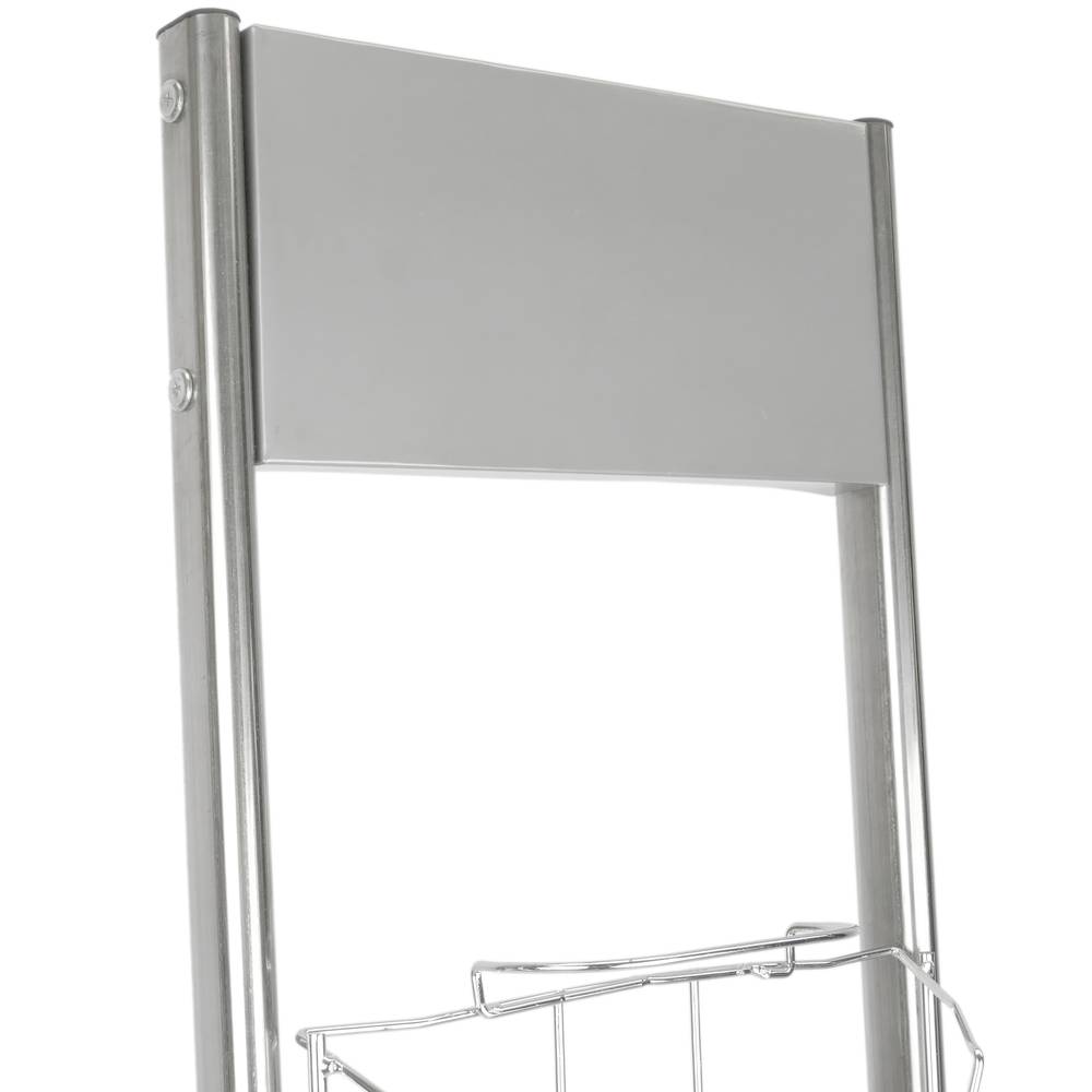 Expositor com 8 prateleiras para folhetos e revistas