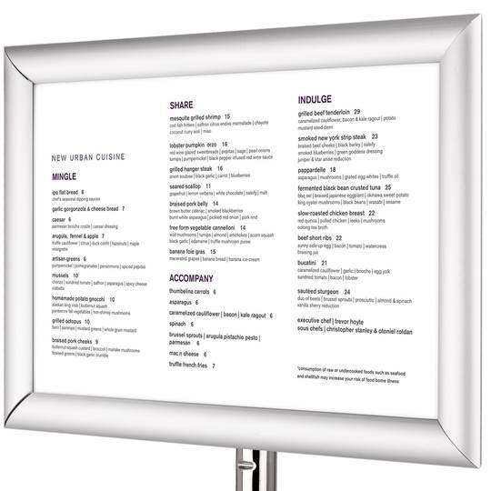 Cornice per poster con chiusura a scatto in alluminio anodizzato formato A4  240x325mm - Cablematic