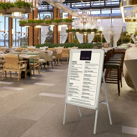 Panell tanca publicitària per cartelleria A1 tipus cavallet