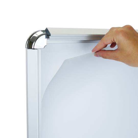 Reclamebordpaneel voor bewegwijzering met dubbel frame A1 met voet