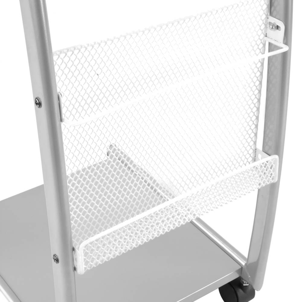 Espositore da terra 31 x 35 x 126 cm con 3 scomparti per brochure e riviste