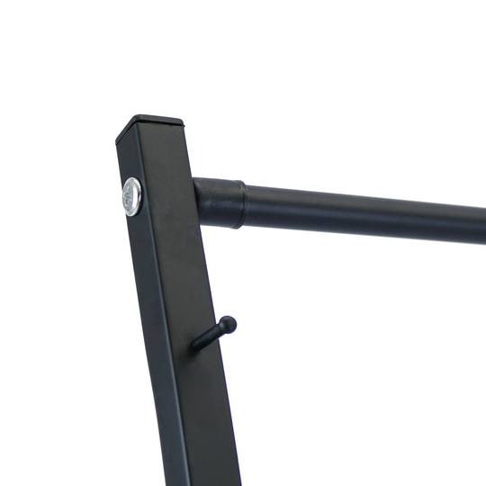 Magazines and brochures stand with shelf and newspapers holder