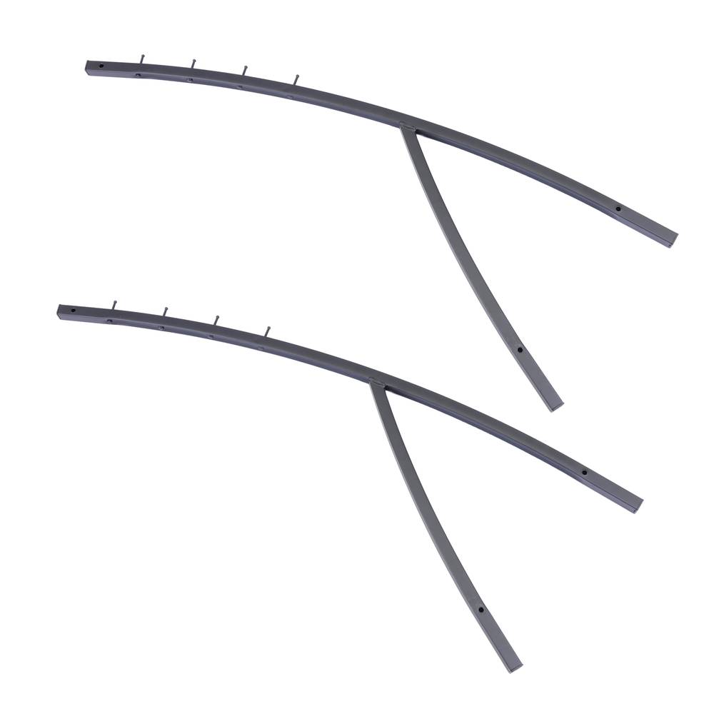 Magazines and brochures stand with shelf and newspapers holder