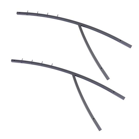 Magazines and brochures stand with shelf and newspapers holder