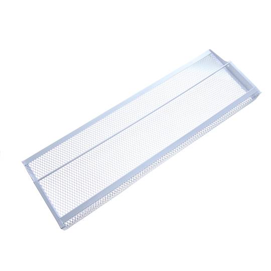 Magazines and brochures stand with shelf and newspapers holder