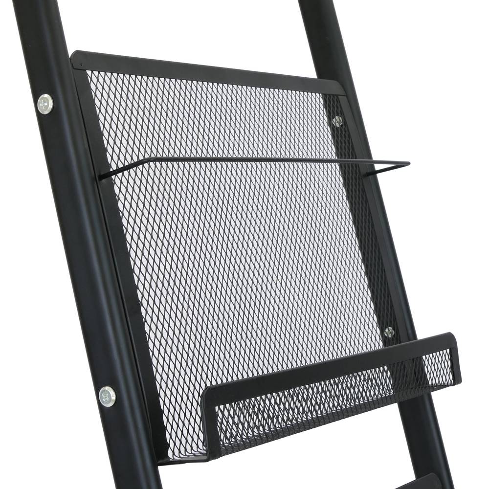 Magazines and brochures stand with wheels and 3 shelves