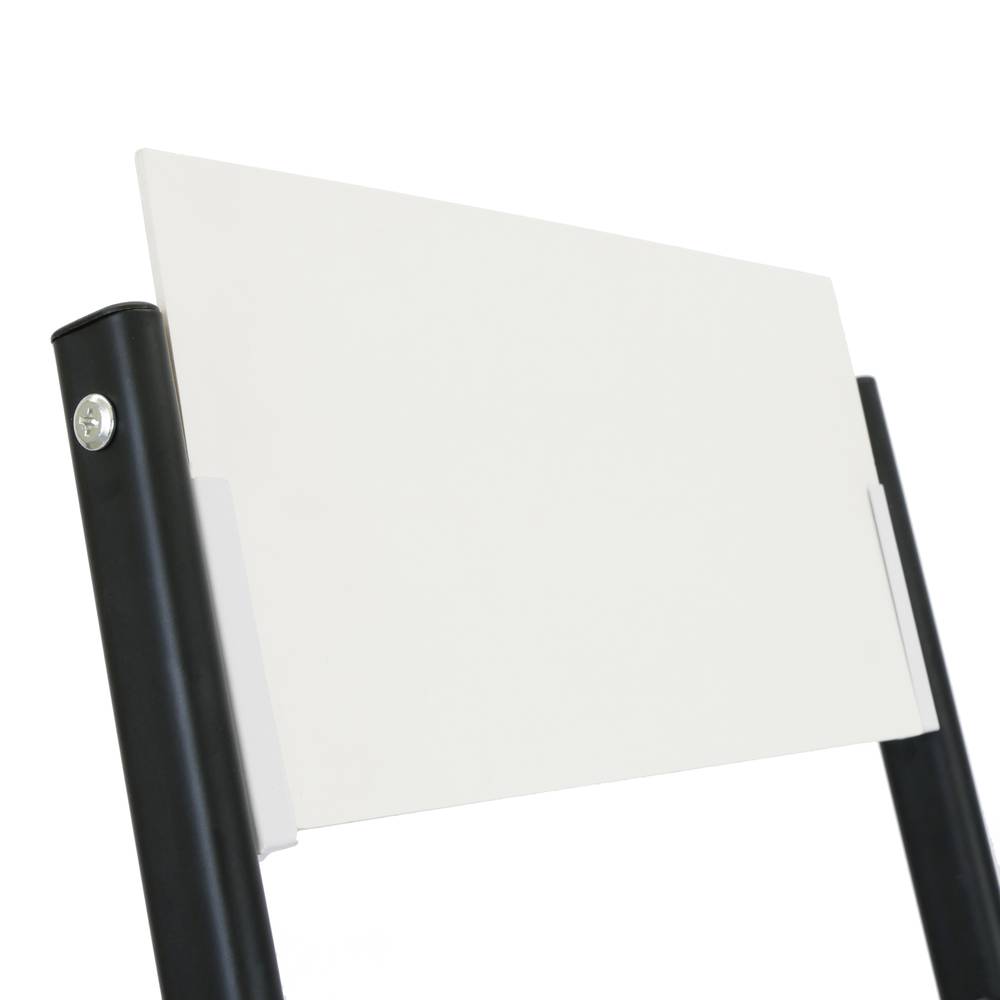 Magazines and brochures stand with wheels and 3 shelves