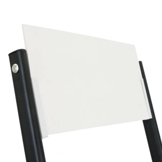 Magazines and brochures stand with wheels and 3 shelves