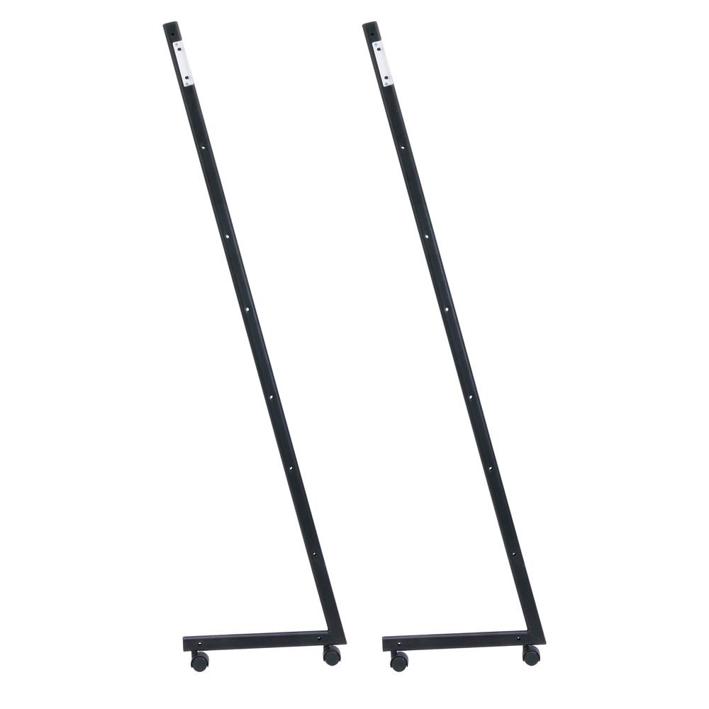 Magazines and brochures stand with wheels and 3 shelves