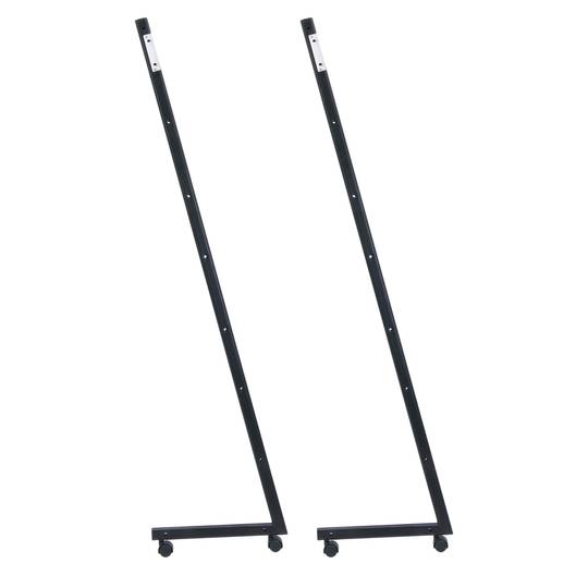 Magazines and brochures stand with wheels and 3 shelves