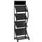 Display holder with 4 shelves for magazines and newspaper stands