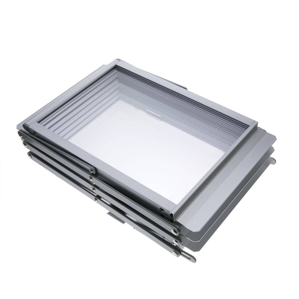 Portable folding stand for brochures and magazines with 6 levels A4