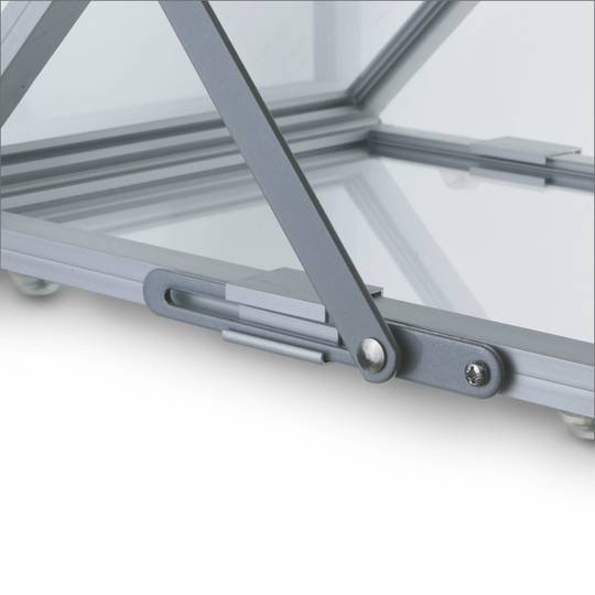 Portable folding stand for brochures and magazines with 6 levels A4