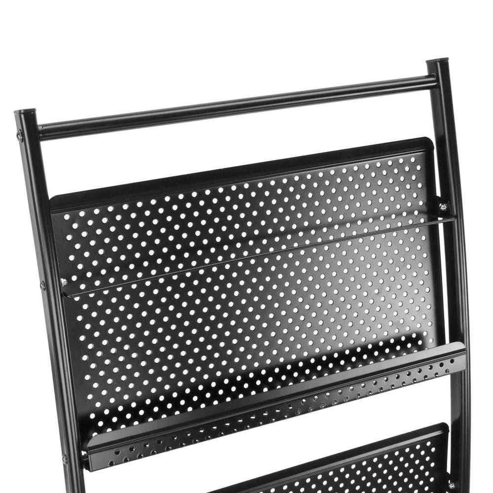 Espositore da terra 48 x 35 x 109 cm con 3 scomparti per brochure e riviste
