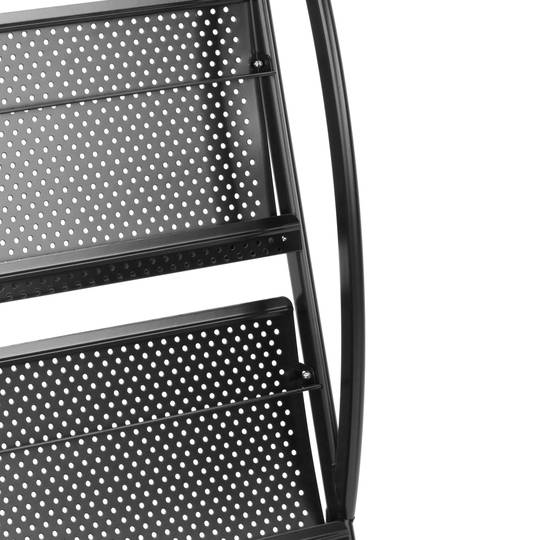 Displayhouder 48 x 30 x 143 cm met 4 vakken voor brochures en tijdschriften