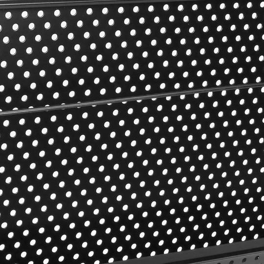 Expositor portafolletos 48 x 37 x 132 cm con 4 compartimentos para folletos y revistas