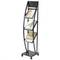 Espositore da terra 31 x 33 x 135 cm con 3 scomparti per brochure e riviste