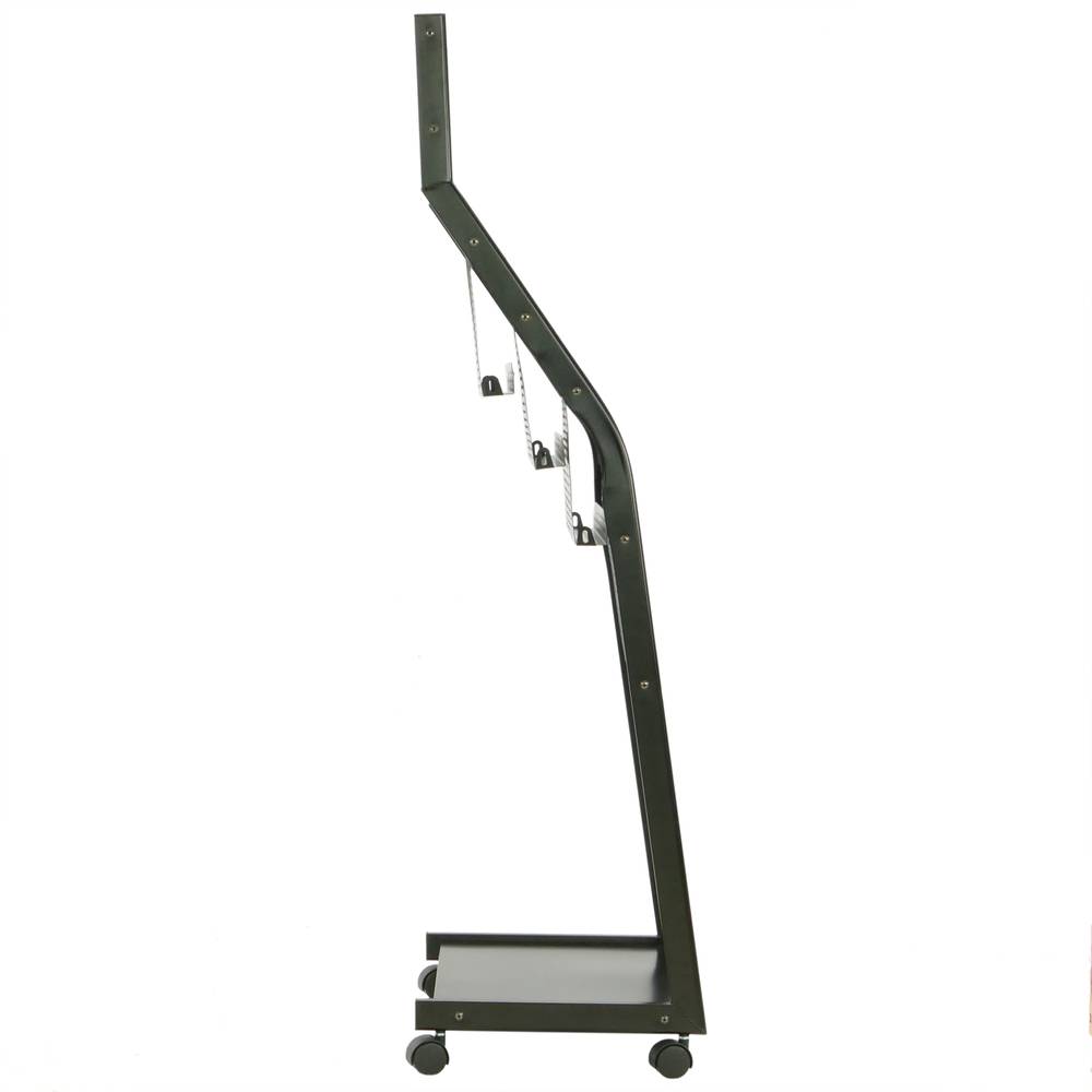 Magazine rack stand 48 x 38 x 122 cm with 4 compartments for brochures and magazines