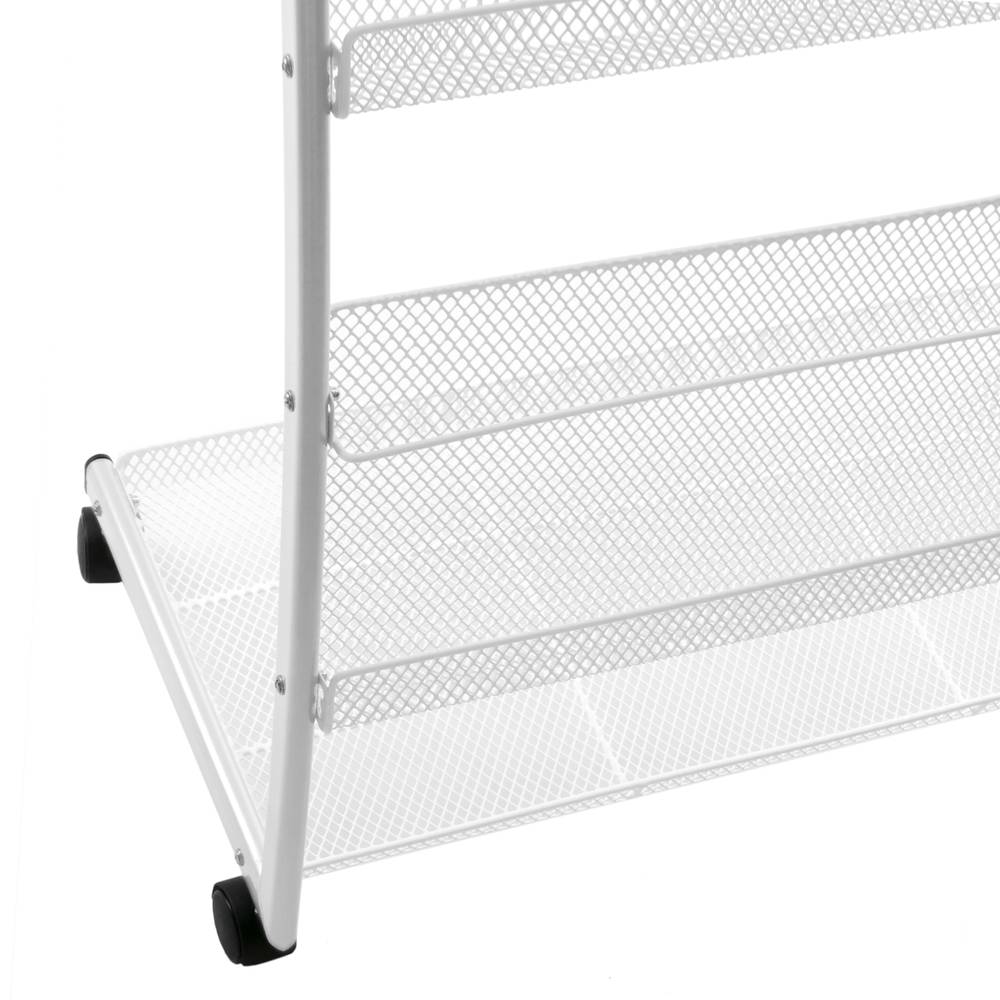 Magazine rack stand 64 x 35 x 109 cm with 6 compartments for brochures and magazines