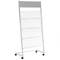 Displayrek 64 x 38 x 133 cm met 5 vakken voor brochures en tijdschriften