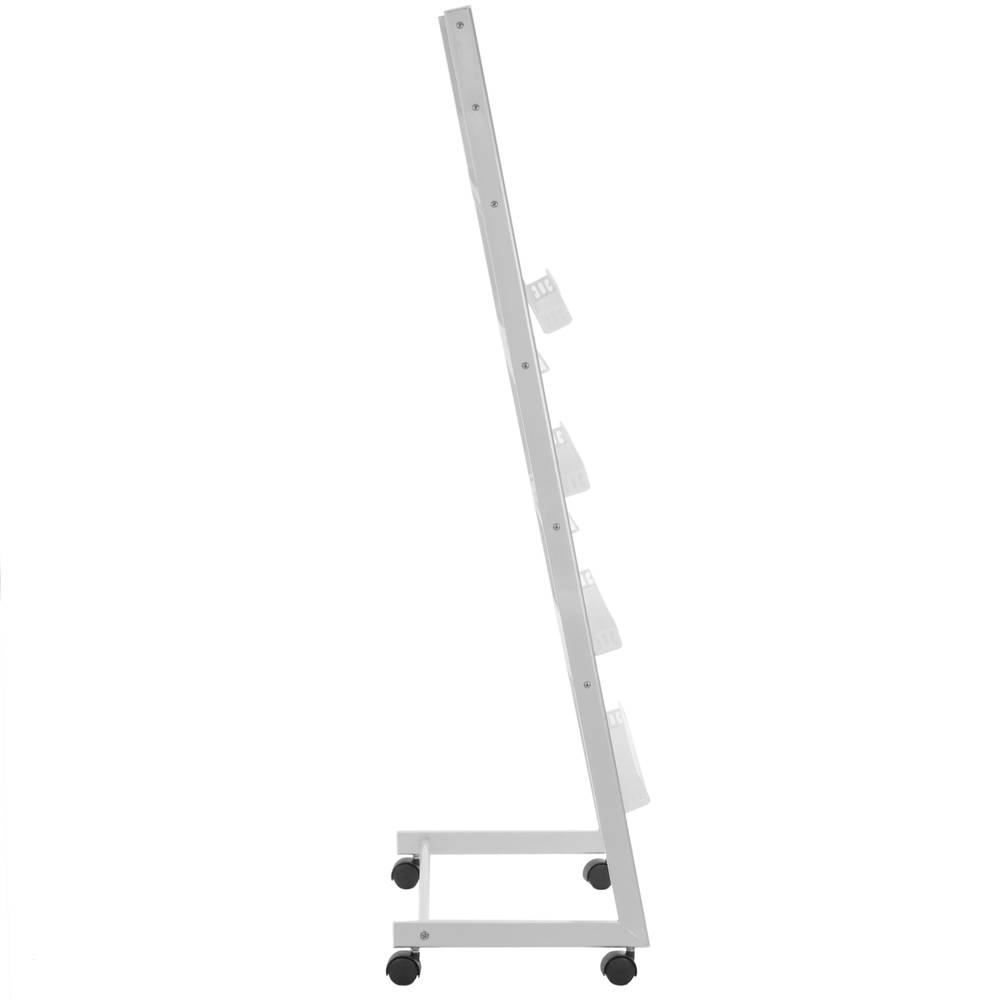 Support d'affichage 64 x 35 x 125 cm Présentoir avec 5 compartiments pour brochures et magazines