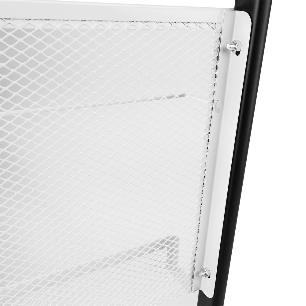 Prospektständer 285 x 400 x 1460 mm Zeitungsständer mit 4 Fächern für Broschüren und Zeitschriften