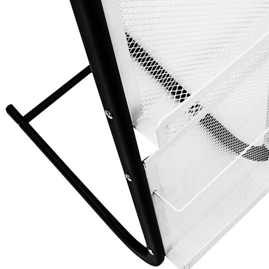 Espositore da terra 28 x 40 x 146 cm con 4 scomparti per brochure e riviste