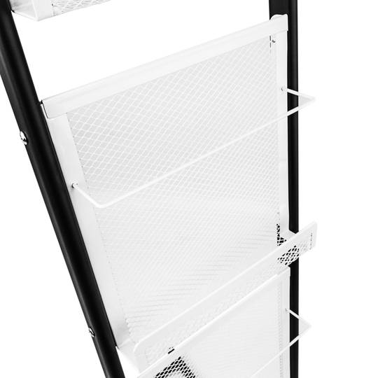 Espositore da terra 28 x 40 x 146 cm con 4 scomparti per brochure e riviste