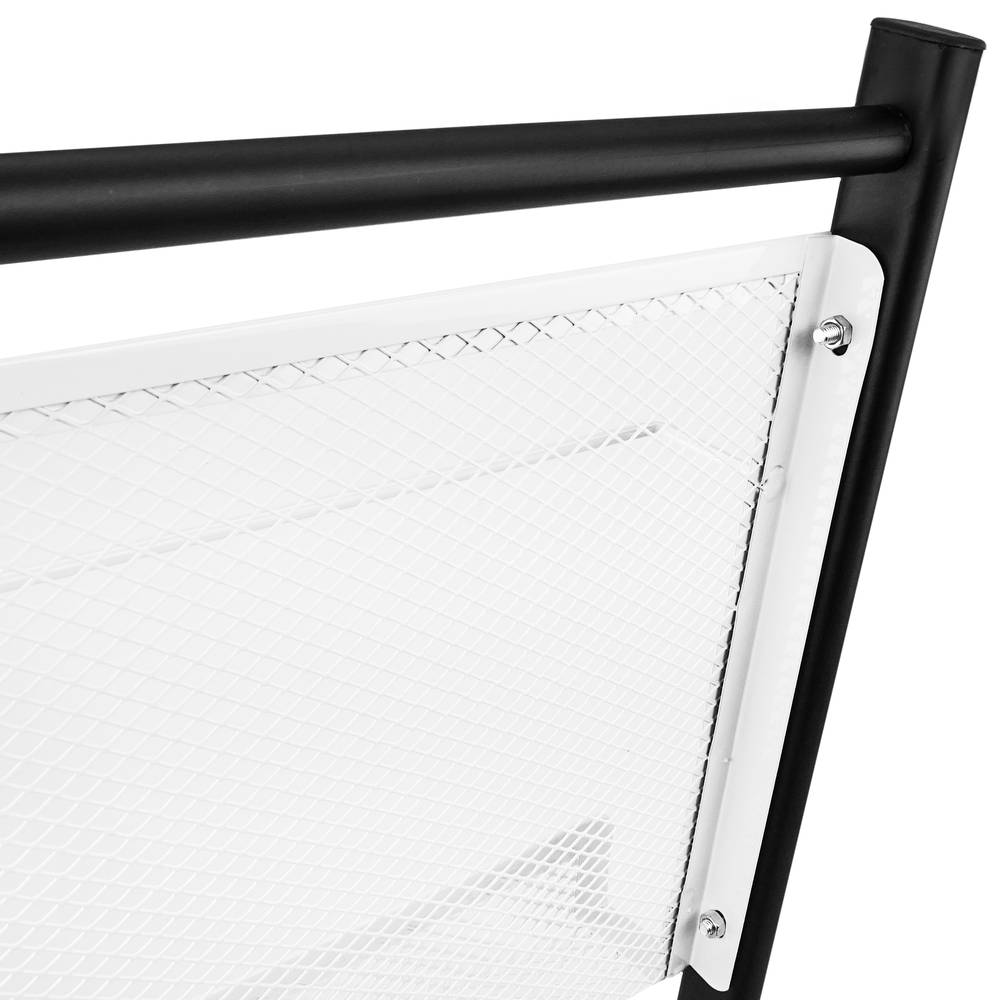 Espositore da terra 480 x 400 x 1300 mm con 4 scomparti per brochure e riviste