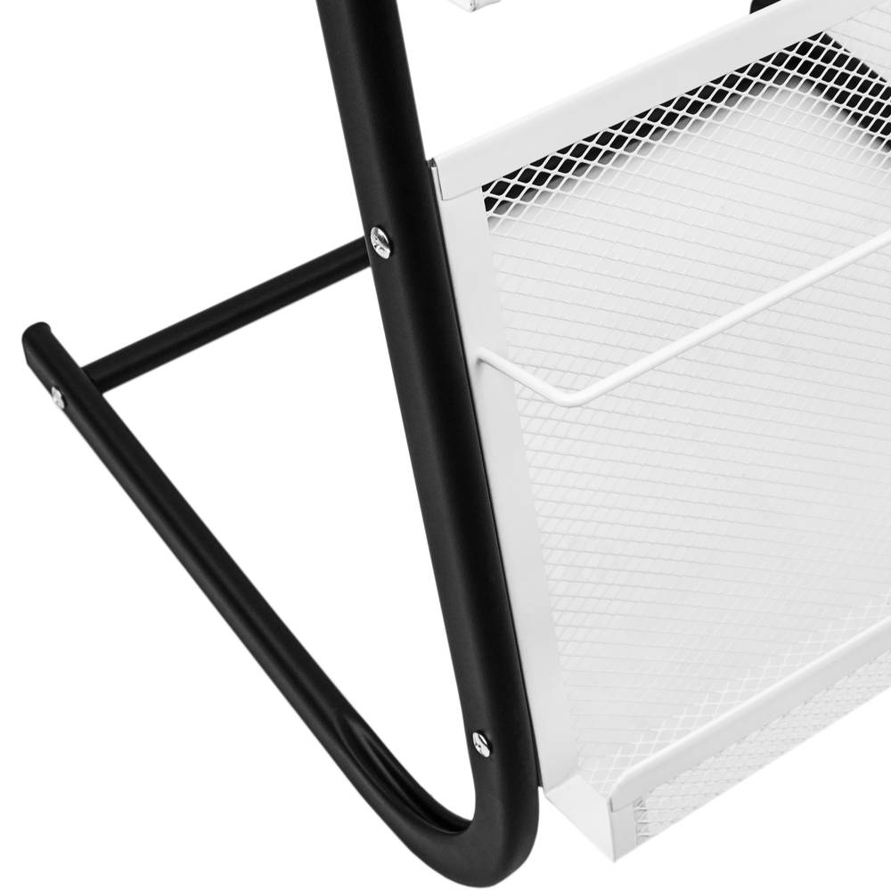 Espositore da terra 480 x 400 x 1300 mm con 4 scomparti per brochure e riviste