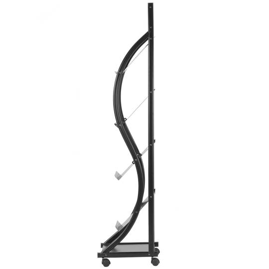 Magazine rack stand 30 x 34 x 145 cm with 4 compartments for brochures and magazines