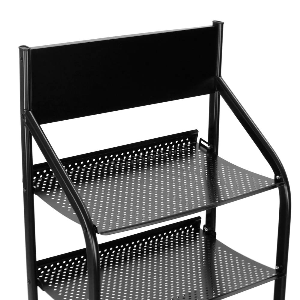 Magazine rack stand 48 x 35 x 143 cm with 5 compartments for brochures and magazines