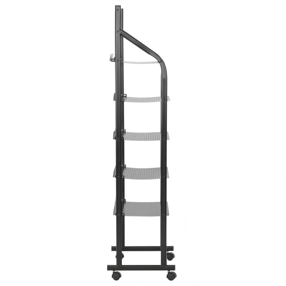 Magazine rack stand 48 x 35 x 143 cm with 5 compartments for brochures and magazines