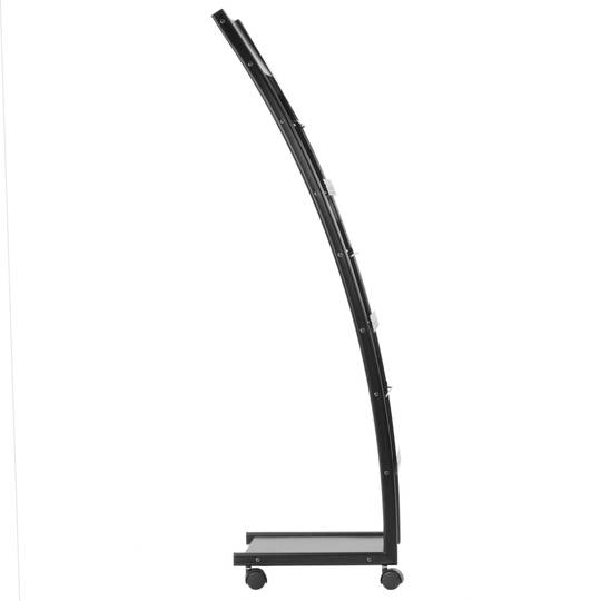 Support d'affichage 31 x 35 x 123 cm Présentoir avec 3 compartiments pour brochures et magazines