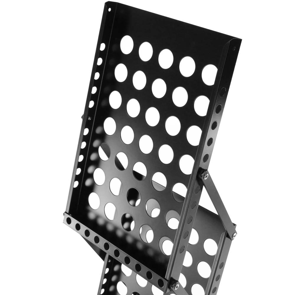 Folding magazine rack stand 28 x 39 x 135 cm with 4 compartments for brochures and magazines