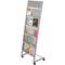 Suporte para brochuras e revistas 48x38x142cm com 5 compartimentos