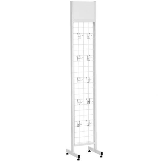 Expositor de reixeta metàl·lica per ganxos i productes d'autoservei 30 x 170 x 33 cm